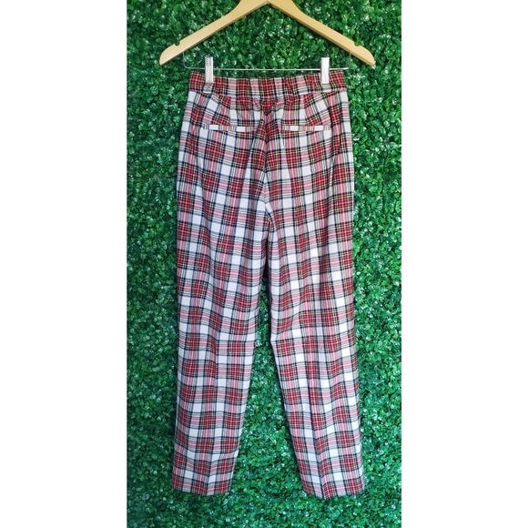 3. J.Crew Pull-on straight-leg bi-stretch wool pant in Snowy Stewart tartan - Picture 7 of 9